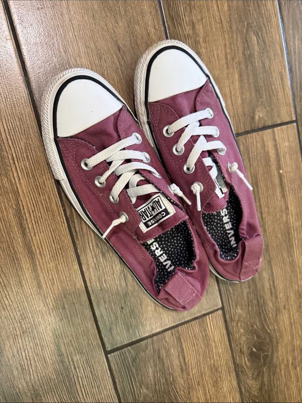 Converse Chuck Taylor All Star Shoreline Womens 8 Dark Pink Rose Sneaker